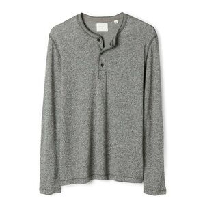 Billy Reid Mouline Henley Gray XL